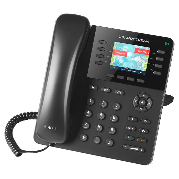 Grandstream GXP-2135 Teléfono IP Negro para Empresas Avanzadas con 8 Líneas y Pantalla TFT de 2.8 Pulgadas