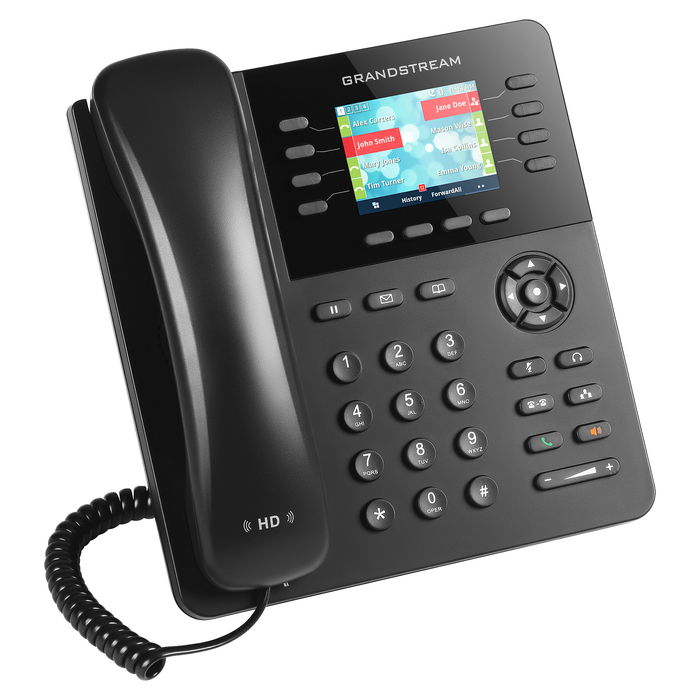 Grandstream GXP-2135 Teléfono IP Negro para Empresas Avanzadas con 8 Líneas y Pantalla TFT de 2.8 Pulgadas