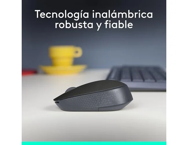 Logitech B170 Ratón Inalámbrico Negro/Gris