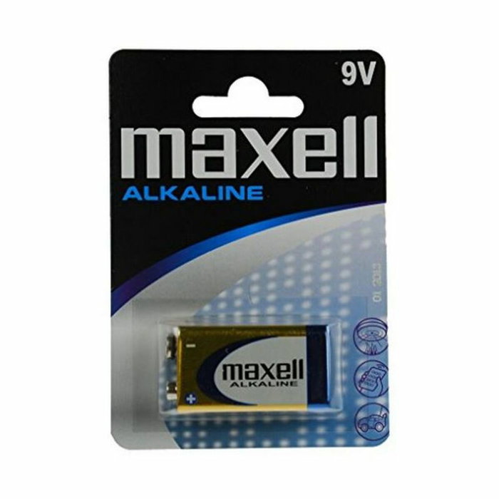 Maxell Pila Alcalina 9V 6LR61-LR09 1 Unidad