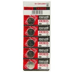 Maxell Pilas de Litio CR2025 3V - Pack de 5 unidades
