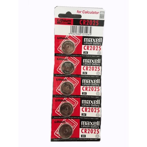 Maxell Pilas de Litio CR2025 3V - Pack de 5 unidades