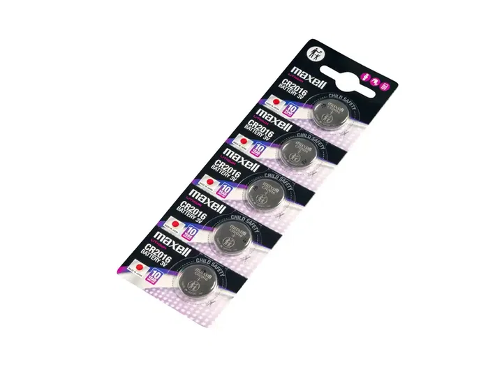 Maxell Pilas de Litio CR2016 de 3V - Pack de 5
