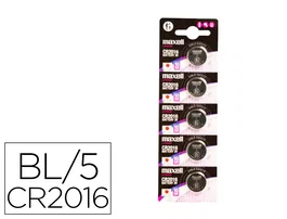 Maxell Pilas de Litio CR2016 de 3V - Pack de 5
