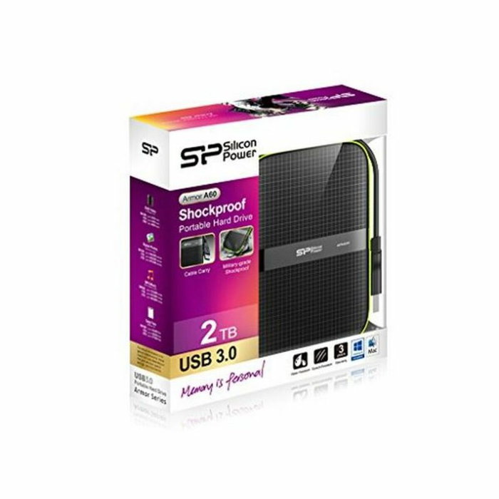 Silicon Power Armor A60 2TB 2.5 pulg. Negro Silicon Power Armor A60 2TB 2.5 pulg. Negro