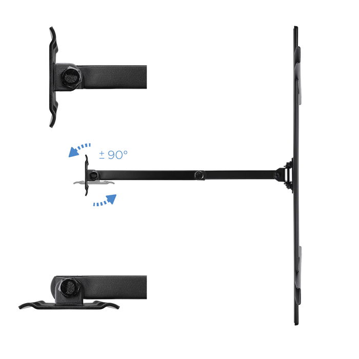 Tooq Soporte Pared TV LP6070TN B Giratorio e Inclinable para Pantallas de 37 a 70 Pulgadas, VESA 600x400, Negro Tooq Soporte Pared TV LP6070TN B Giratorio e Inclinable para Pantallas de 37 a 70 Pulgadas, VESA 600x400, Negro