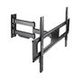 Tooq Soporte Pared TV LP6070TN B Giratorio e Inclinable para Pantallas de 37 a 70 Pulgadas, VESA 600x400, Negro