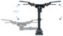 Tooq Soporte de Pared Giratorio LP2042TNL-B para TV de 13-42 pulgadas