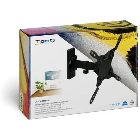 TooQ Soporte de Pared Giratorio Inclinable Nivelable LP2042TNL-B para TV de 13-42" hasta 20kg TooQ Soporte de Pared Giratorio Inclinable Nivelable LP2042TNL-B para TV de 13-42" hasta 20kg