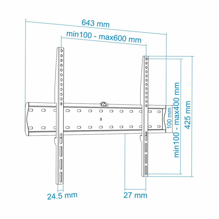 Tooq Soporte de Pared Fijo LP4170F-B para TV de 37-70 pulgadas Negro Tooq Soporte de Pared Fijo LP4170F-B para TV de 37-70 pulgadas Negro
