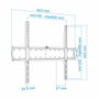 Tooq Soporte de Pared Fijo LP4170F-B para TV de 37-70 pulgadas Negro
