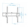 Tooq Soporte de Pared Inclinable LP4270T-B para TV de 37-70 pulgadas