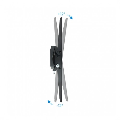 TooQ LP4270T-B Soporte de Pared Inclinable para TV de 37 a 70 Pulgadas, Peso Máximo 40kg, Compatible VESA 200x200 a 600x400, Inclinación +12°/-12°, Color Negro