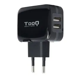 Tooq TQWC-1S02 Cargador de Pared 2 USB 17W Negro