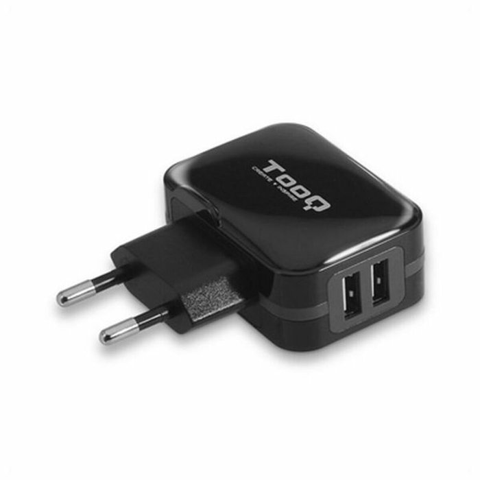 Tooq TQWC-1S02 Cargador de Pared 2xUSB Negro