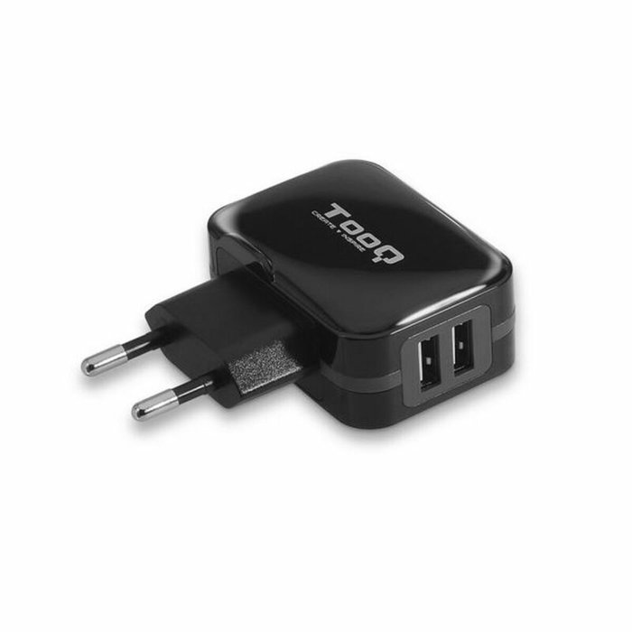 Tooq TQWC-1S02 Cargador de Pared 2xUSB Negro