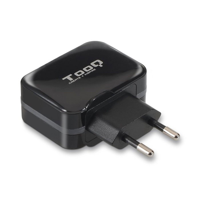 Tooq TQWC-1S02 Cargador de Pared 2xUSB Negro