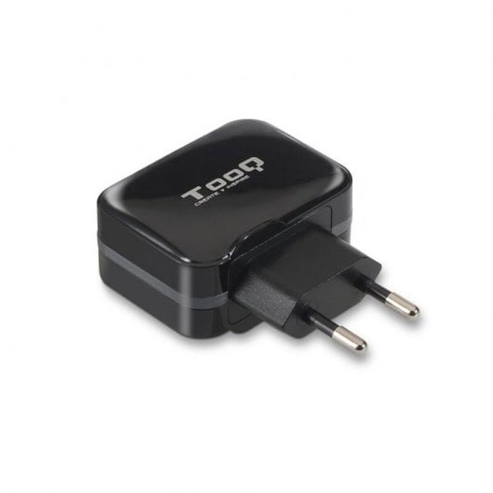Tooq TQWC-1S02 Cargador de Pared 2xUSB Negro