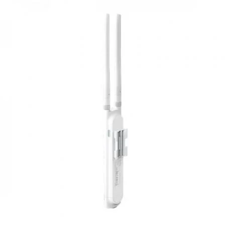 TP-Link EAP110-Outdoor Punto de Acceso WiFi Exterior Omada, 300 Mbps, 2.4 GHz, IP65, PoE, Antenas de 5 dBi Desmontables, Gestión Cloud y App, Kit de Montaje Incluido