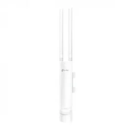 TP-Link EAP110-Outdoor Punto de Acceso WiFi Exterior Omada, 300 Mbps, 2.4 GHz, IP65, PoE, Antenas de 5 dBi Desmontables, Gestión Cloud y App, Kit de Montaje Incluido