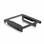 Nanocable Adaptador Metálico 3.5 pulg. para 2 Discos Duros de 2.5 pulg. Negro