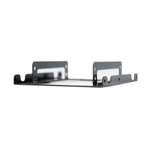 Nanocable Adaptador Metálico 3.5 pulg. para 2 Discos Duros de 2.5 pulg. Negro