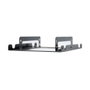 Nanocable Adaptador Metálico 3.5 pulg. para 2 Discos Duros de 2.5 pulg. Negro