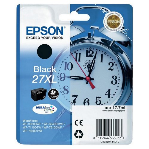 Epson Cartucho de Tinta 27XL Negro DURABrite Ultra Epson Cartucho de Tinta 27XL Negro DURABrite Ultra