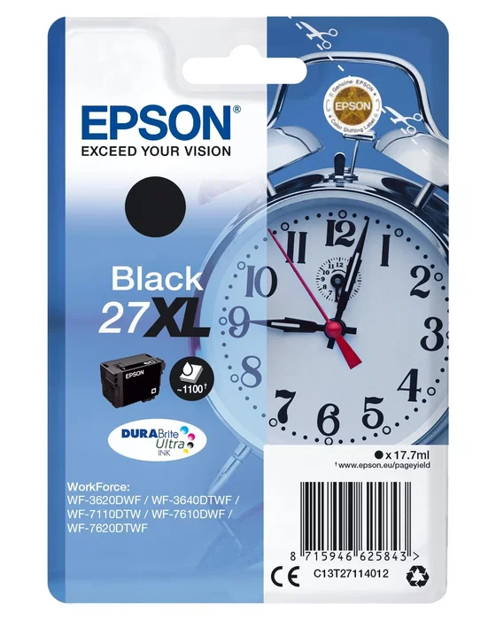 Epson Cartucho de Tinta 27XL Negro DURABrite Ultra Epson Cartucho de Tinta 27XL Negro DURABrite Ultra