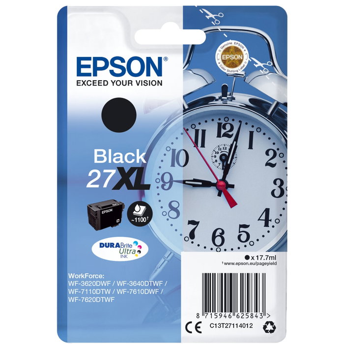 Epson Cartucho Negro 27XL T271140 para WorkForce Epson Cartucho Negro 27XL T271140 para WorkForce