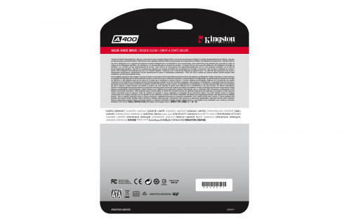 Kingston A400 480 GB SSD 2.5 pulg SATA III Kingston A400 480 GB SSD 2.5 pulg SATA III