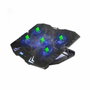 EWENT Base de refrigeración EW1259 para portátiles de hasta 17 pulgadas con 5 ventiladores y LED azul