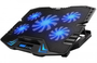 EWENT Base de refrigeración EW1259 para portátiles de hasta 17 pulgadas con 5 ventiladores y LED azul
