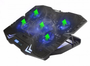 EWENT Base de refrigeración EW1259 para portátiles de hasta 17 pulgadas con 5 ventiladores y LED azul