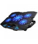 EWENT Base de refrigeración EW1259 para portátiles de hasta 17 pulgadas con 5 ventiladores y LED azul