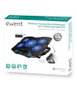 EWENT Base de refrigeración EW1259 para portátiles de hasta 17 pulgadas con 5 ventiladores y LED azul