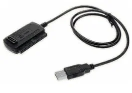 Approx AppC08 Adaptador USB 2.0 a IDE y SATA para Discos Duros 2.5'' y 3.5'', Convierte HDD en Almacenamiento Externo, Negro