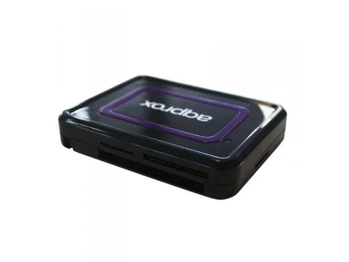 Approx appCRDNIB Lector de tarjetas externo USB 2.0 para DNIe y tarjetas inteligentes, compatible con tarjetas SIM y 7 ranuras (SD, MicroSD, CF, etc.) para Windows