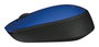 Logitech M171 Ratón Inalámbrico Azul/Negro, 1000 DPI, 2.4 GHz
