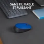 Logitech M171 Ratón Inalámbrico Azul/Negro, 1000 DPI, 2.4 GHz