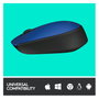 Logitech M171 Ratón Inalámbrico Azul/Negro, 1000 DPI, 2.4 GHz
