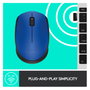 Logitech M171 Ratón Inalámbrico Azul/Negro, 1000 DPI, 2.4 GHz