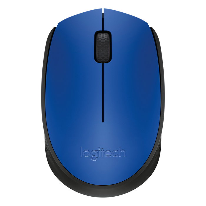 Logitech M171 Ratón Inalámbrico Azul/Negro, 1000 DPI, 2.4 GHz