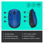 Logitech M171 Ratón Inalámbrico Azul/Negro, 1000 DPI, 2.4 GHz
