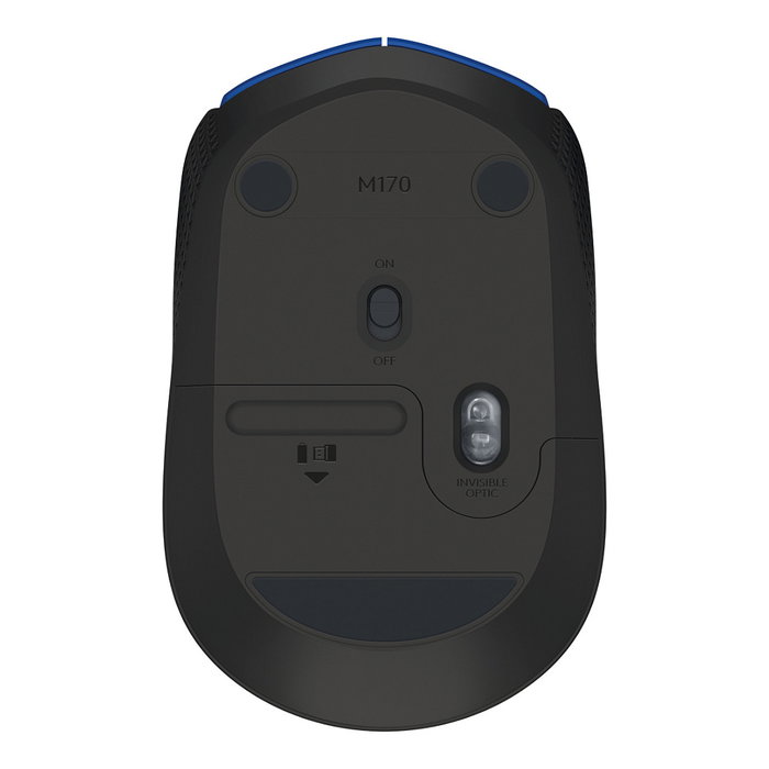 Logitech M171 Ratón Inalámbrico Azul/Negro, 1000 DPI, 2.4 GHz