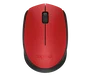 Logitech M171 Ratón Inalámbrico Ambidextro Rojo/Negro