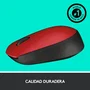 Logitech M171 Ratón Inalámbrico Ambidextro Rojo/Negro