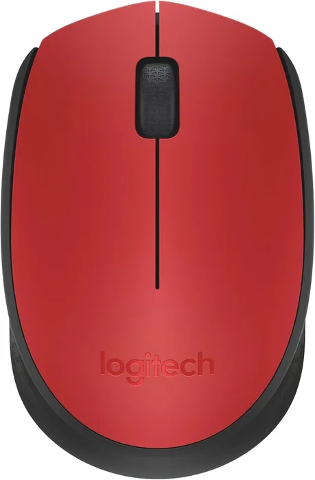 Logitech M171 Ratón Inalámbrico Ambidextro Rojo/Negro