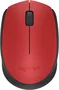 Logitech M171 Ratón Inalámbrico Ambidextro Rojo/Negro