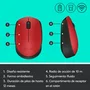 Logitech M171 Ratón Inalámbrico Ambidextro Rojo/Negro